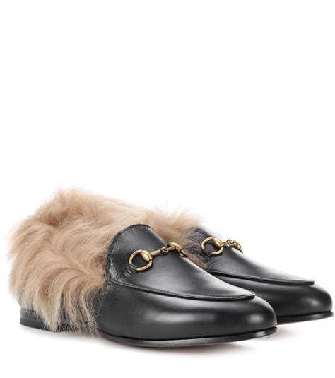 gucci loafers styled|Gucci fur loafer.